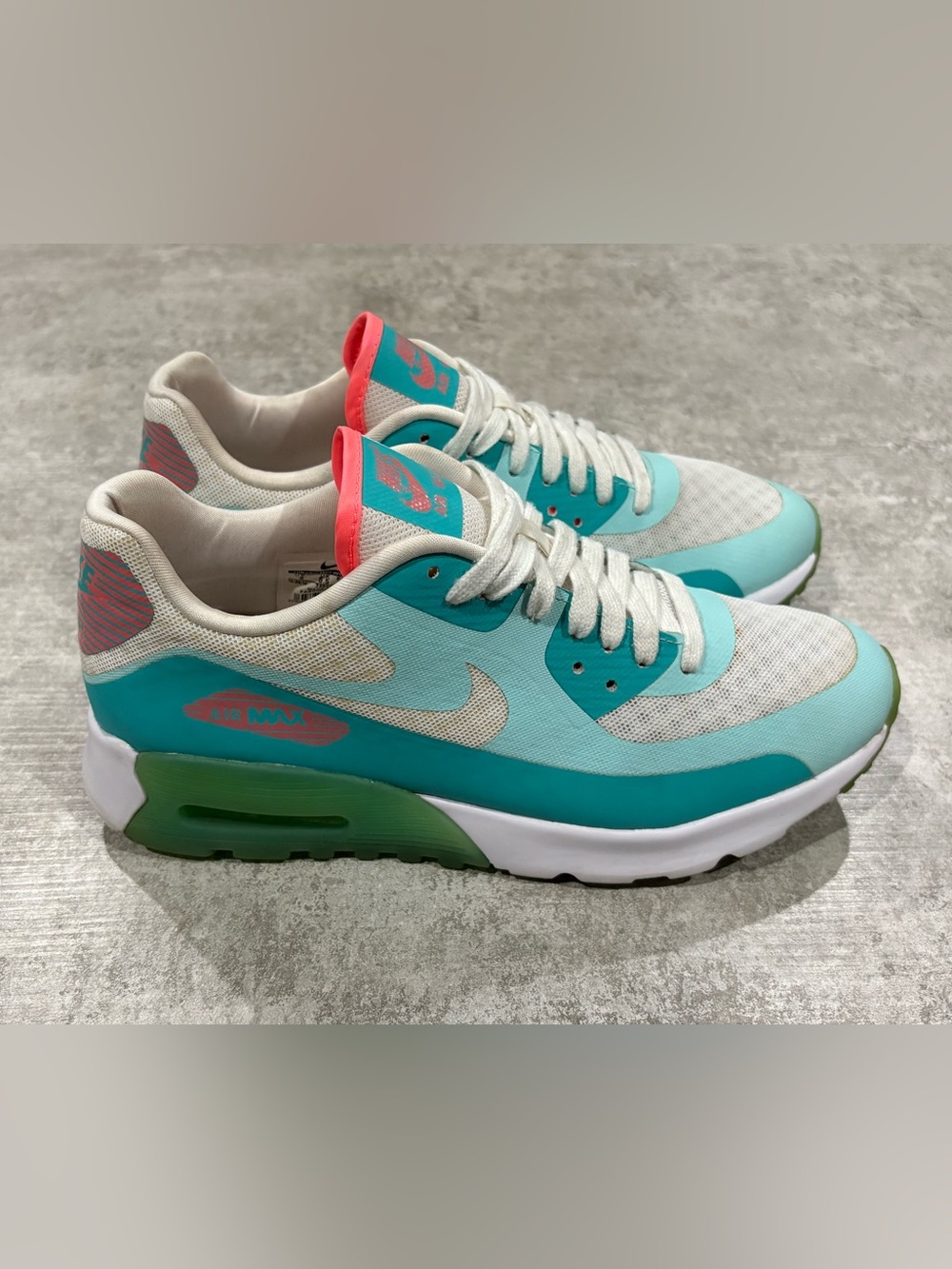 Nike Air Max 90 Ultra Breathe Retro-Lava Glow Sneakers - Picture 2 of 11